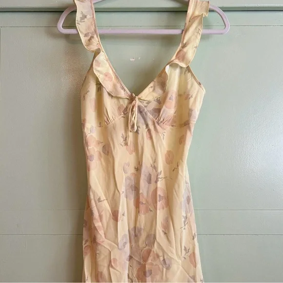 Realisation Par Light Yellow Floral Mini Dress - Picture 3 of 7